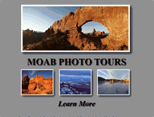 Tablet Screenshot of moabphototours.com